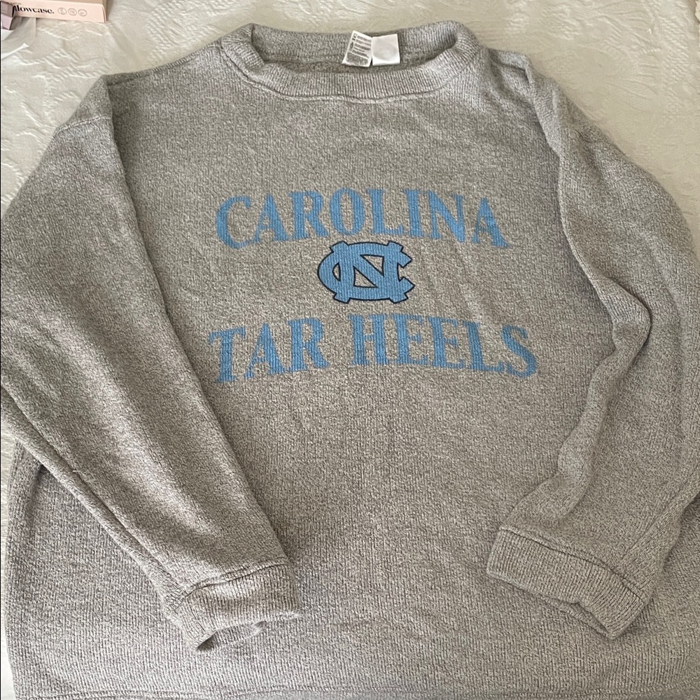 Gray Carolina Tar Heels Sweater
